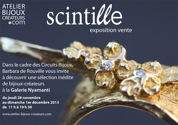 Scintille, l'expo-vente de l'Atelier des Bijoux Créateurs |  Relations-Publiques.Pro : Agence RP & Attachée de presse
