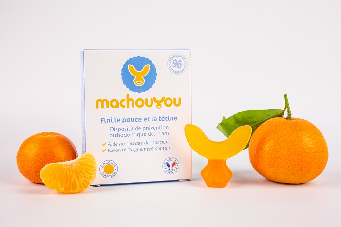 Dispositif 1ère Dentition Sevrage des Succions - Couleur : Orange Machouyou  - 1 dispositif