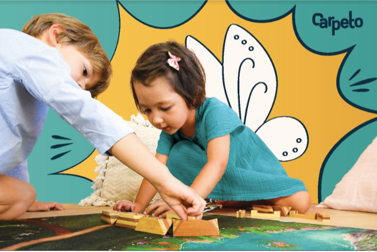Tapis de jeu “Lagon Féérique” (L) - Carpeto réinvente le tapis de jeu pour  enfants !