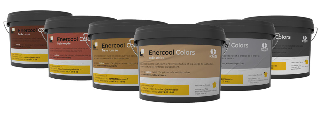 6-coloris gamme Enercool Colors