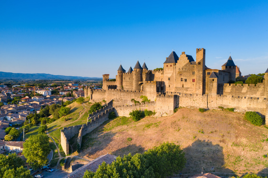 Medieval,Castle,Town,Of,Carcassone,,France