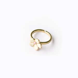 Bague Fleur blanche