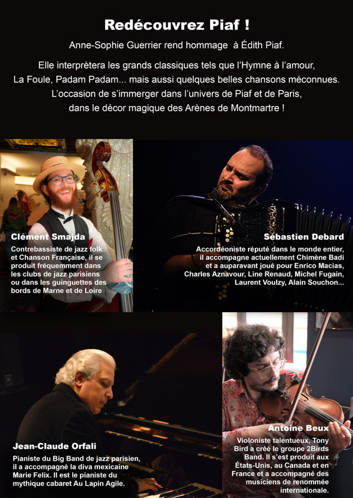 Musiciens le Paris de Piaf