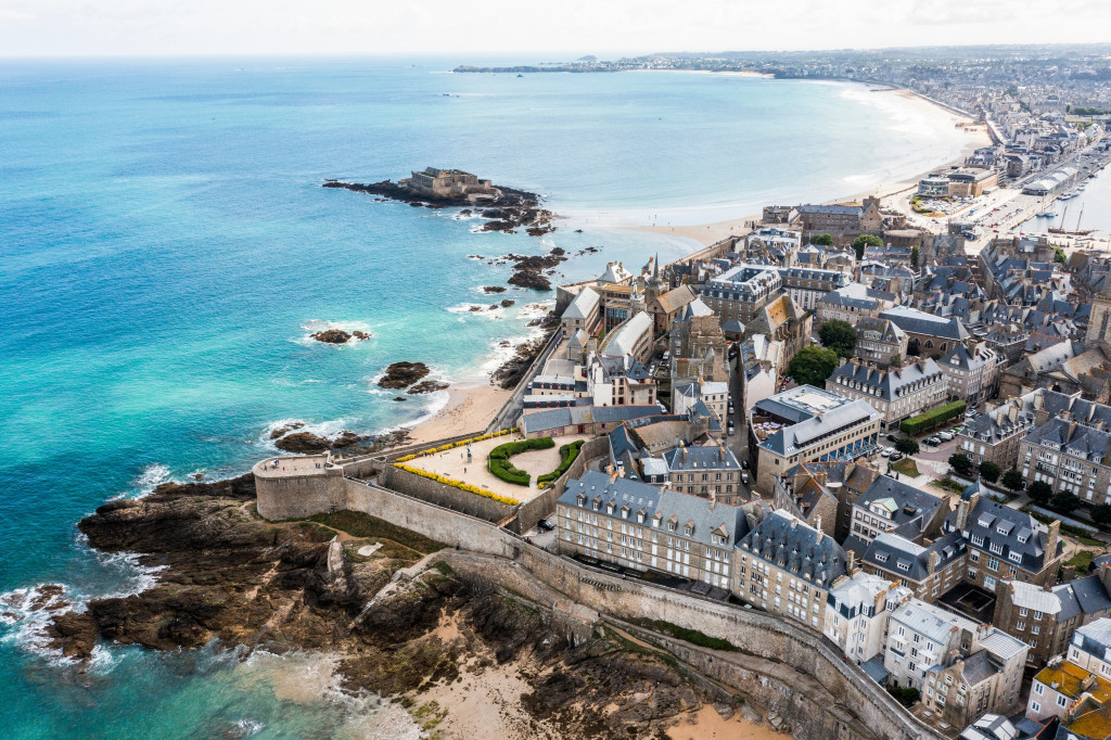 Aerial,View,Of,Saint,Malo,,Britanny,France.